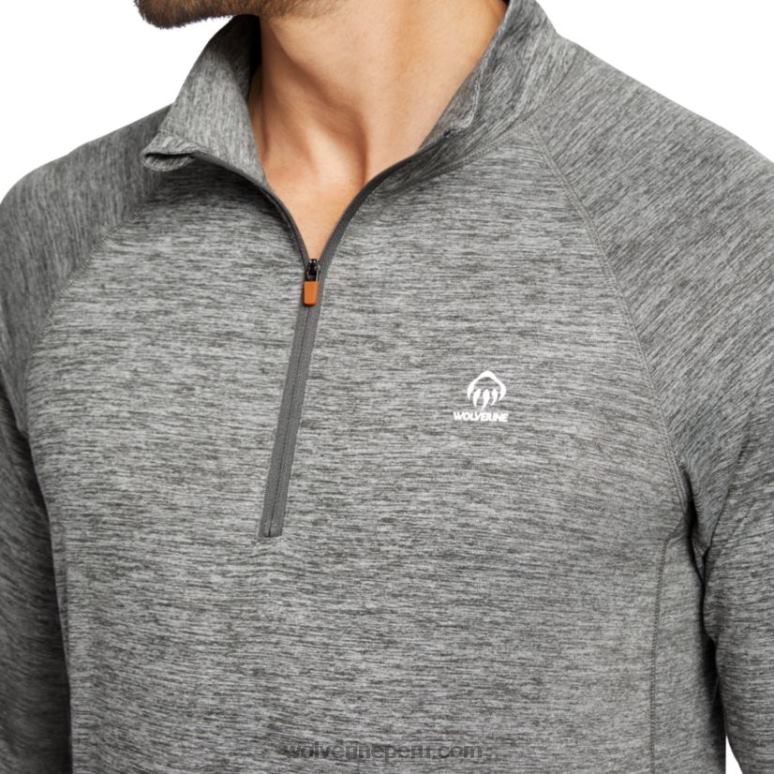 hombres L24N312 Wolverine brezo bronce sun-stop eco 1/2 zip