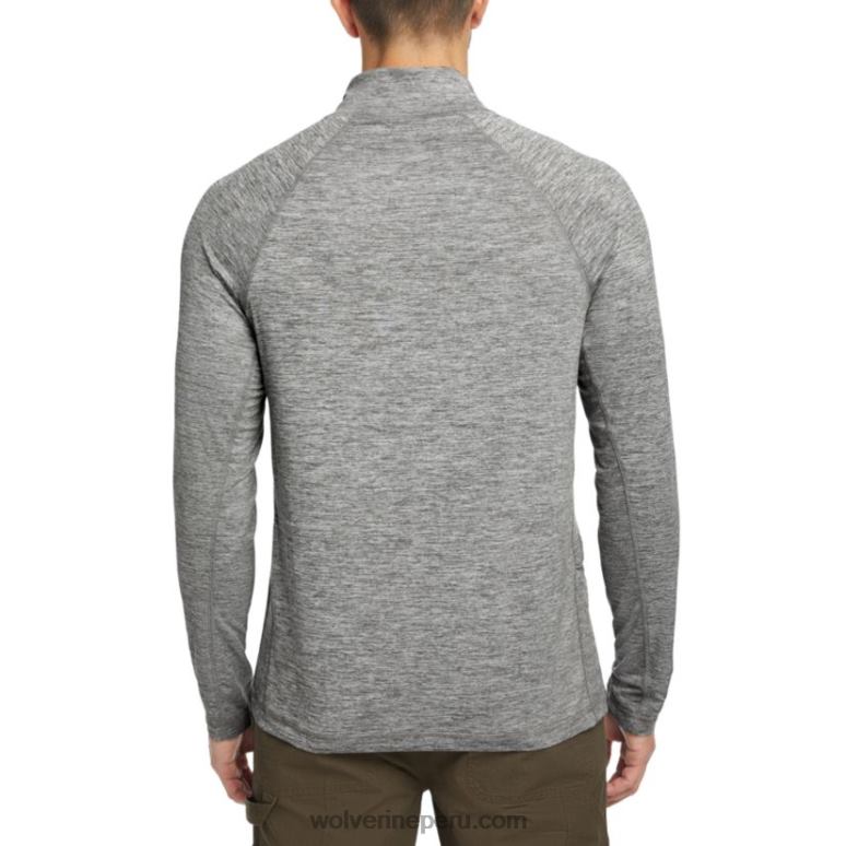 hombres L24N312 Wolverine brezo bronce sun-stop eco 1/2 zip