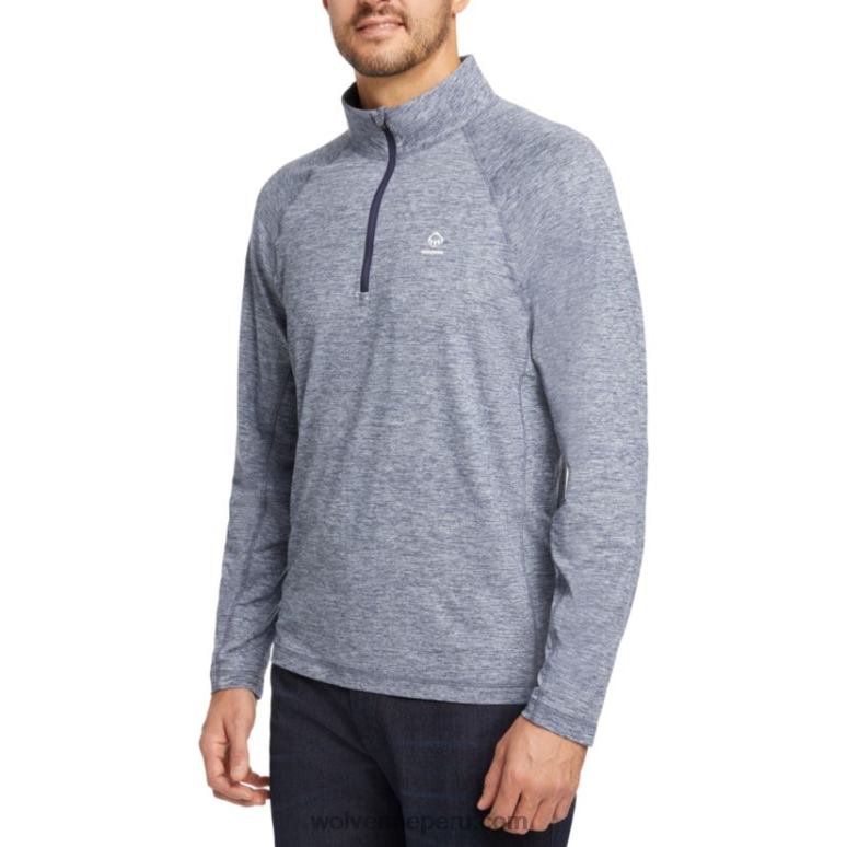 hombres L24N313 Wolverine brezo azul marino sun-stop eco 1/2 zip