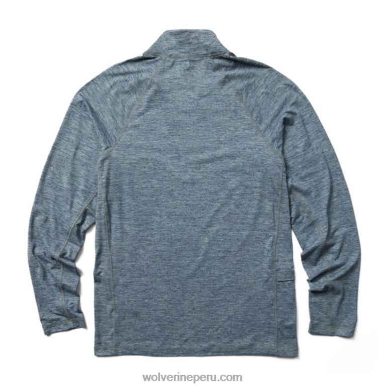 hombres L24N313 Wolverine brezo azul marino sun-stop eco 1/2 zip