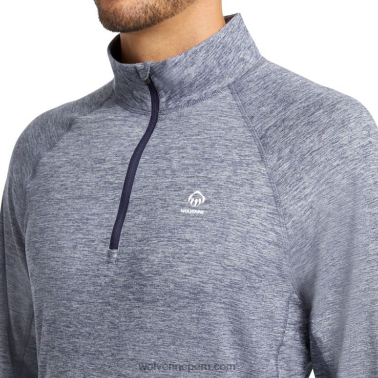 hombres L24N313 Wolverine brezo azul marino sun-stop eco 1/2 zip