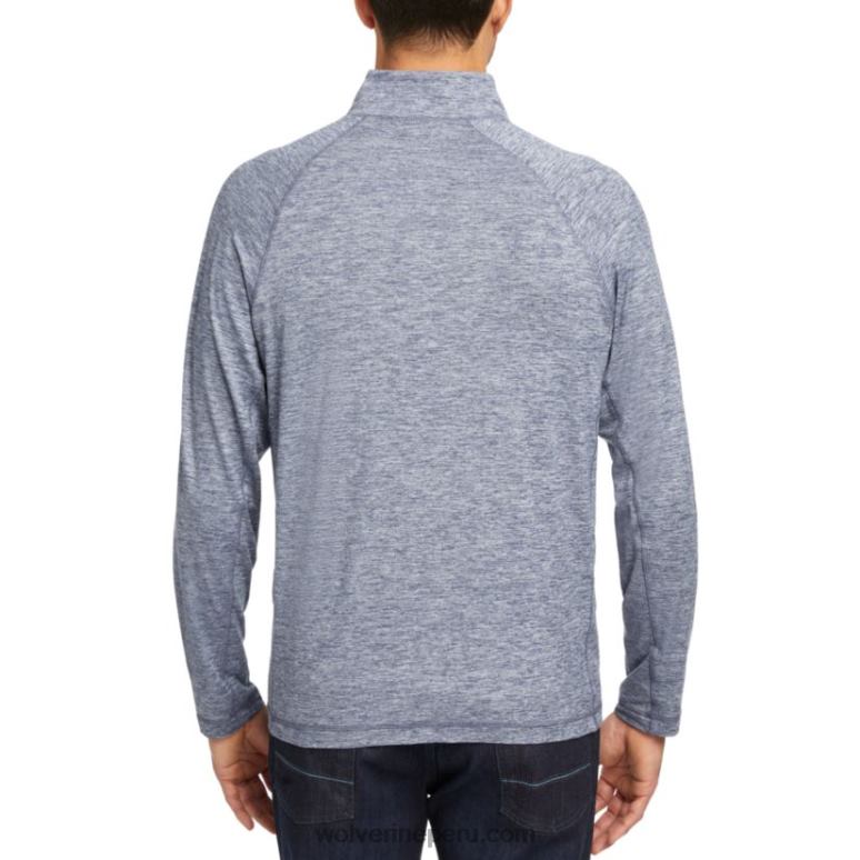 hombres L24N313 Wolverine brezo azul marino sun-stop eco 1/2 zip
