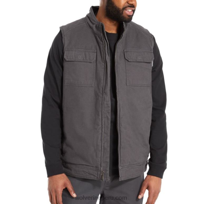 hombres L24N263 Wolverine granito chaleco lockhart