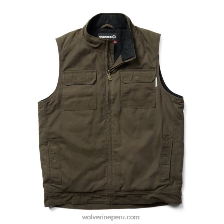 hombres L24N264 Wolverine oliva negro chaleco lockhart