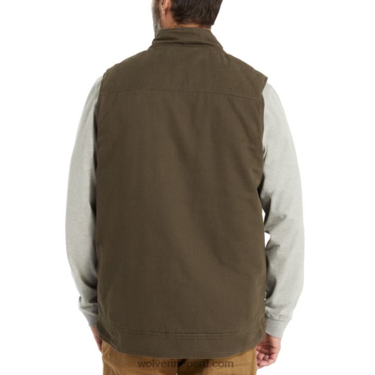 hombres L24N264 Wolverine oliva negro chaleco lockhart