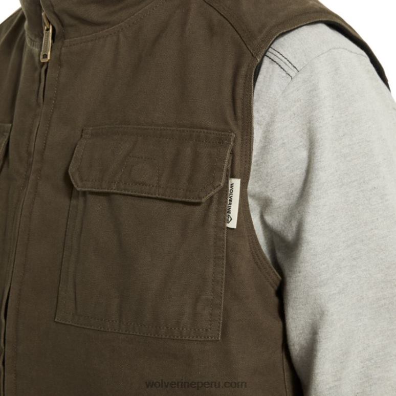 hombres L24N264 Wolverine oliva negro chaleco lockhart