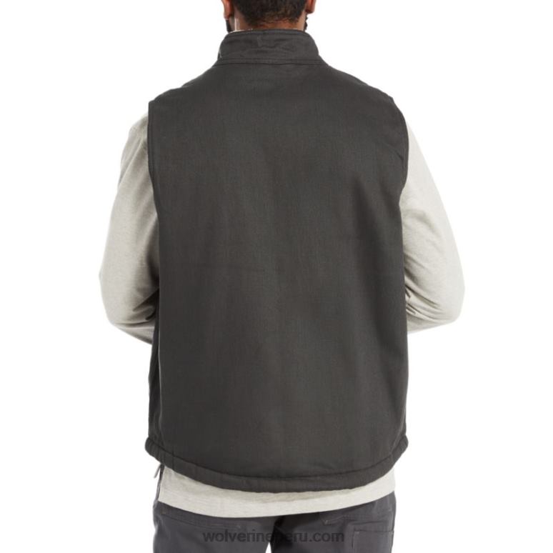 hombres L24N271 Wolverine negro chaleco upland (grande y alto)