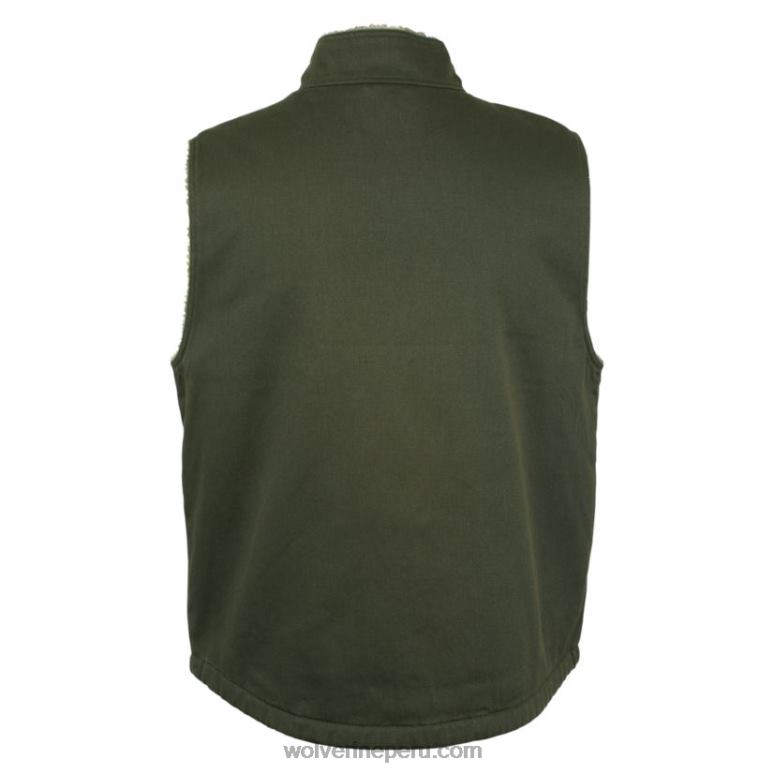 hombres L24N273 Wolverine aceituna chaleco upland (grande y alto)