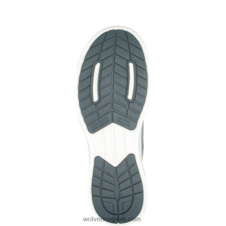 hombres L24N100 Wolverine gris/rojo zapatilla de trabajo bolt durashocks knit carbonmax