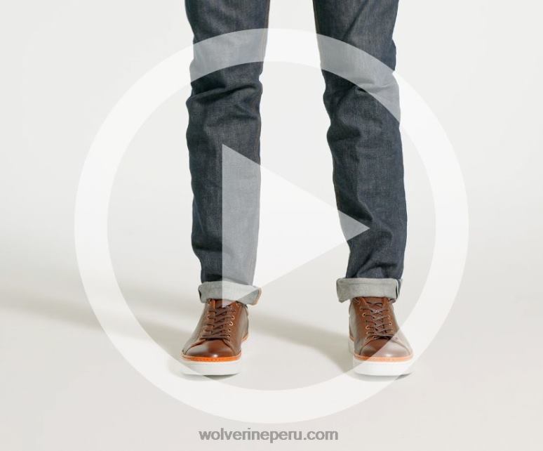 hombres L24N172 Wolverine marrón tenis bajos blvd