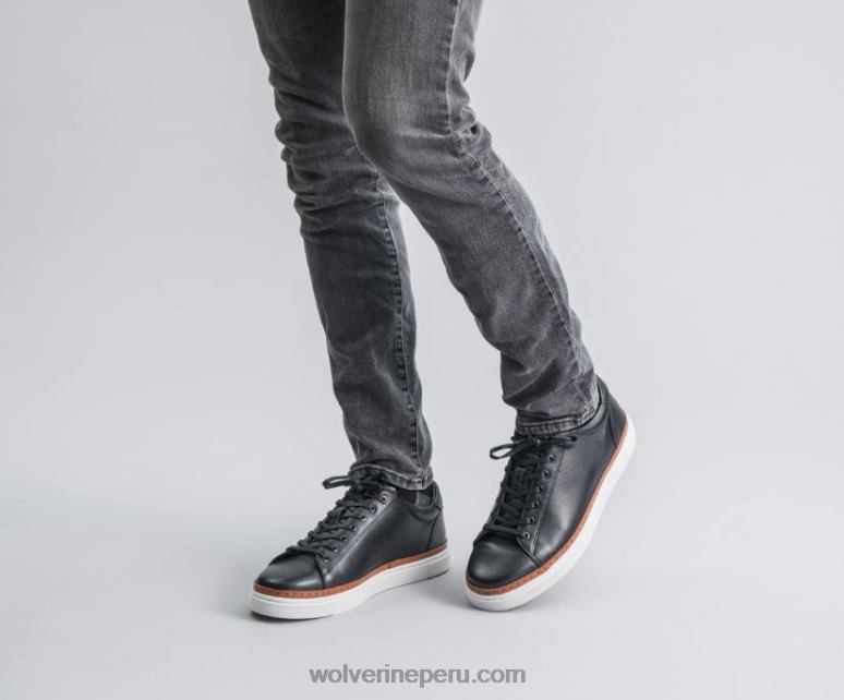 hombres L24N173 Wolverine negro tenis bajos blvd