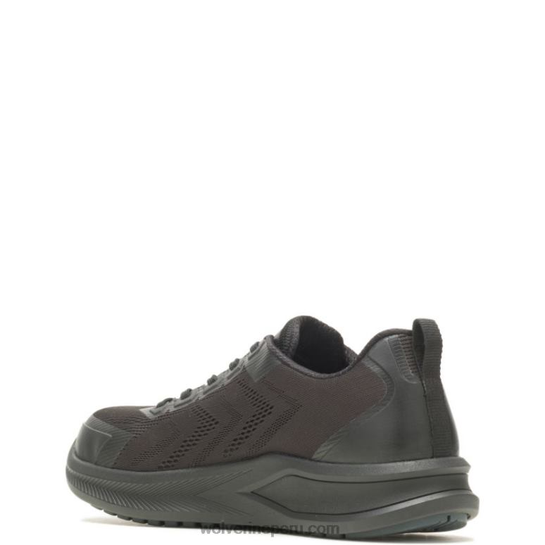 hombres L24N99 Wolverine negro zapatilla de trabajo bolt durashocks knit carbonmax