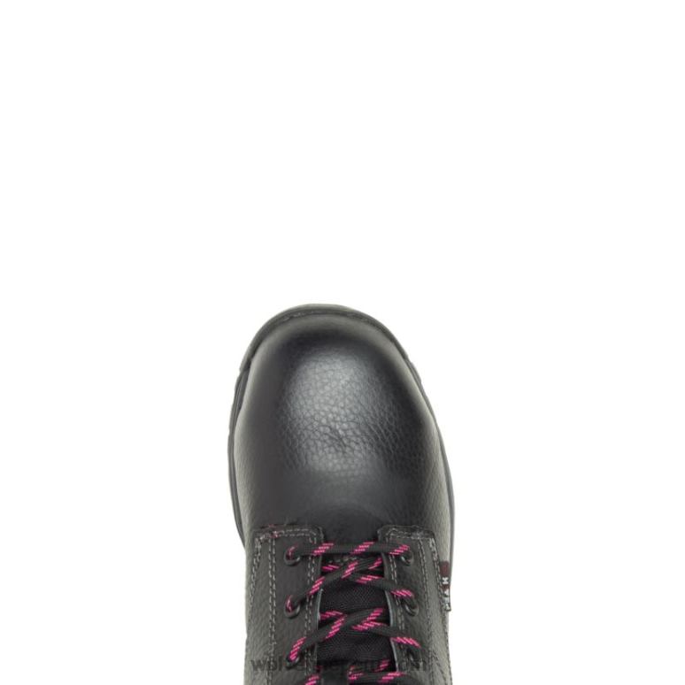 mujer L24N103 Wolverine negro bota de trabajo impermeable piper con punta de material compuesto de 6