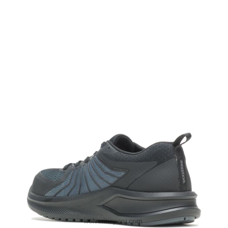 mujer L24N117 Wolverine negro tornillo de ventilación durashocks carbonmax zapato