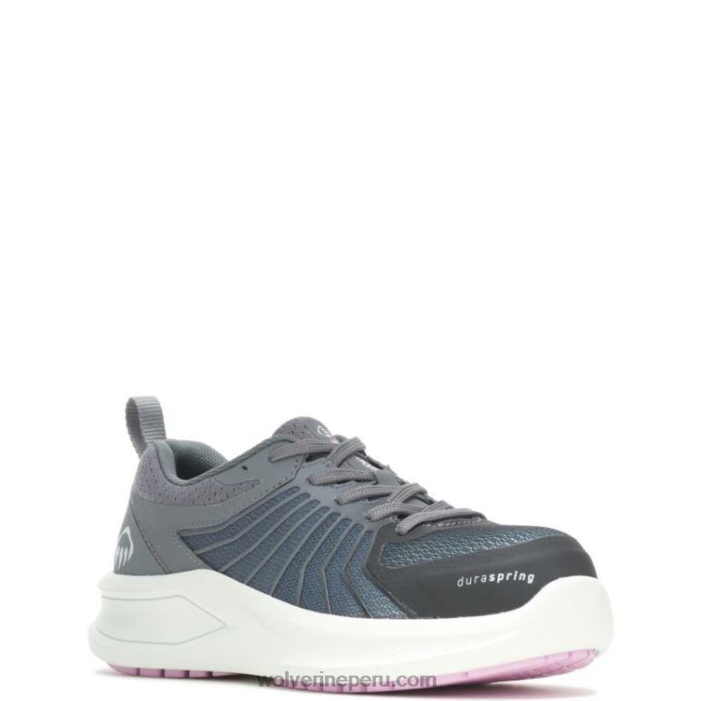 mujer L24N118 Wolverine gris acero tornillo de ventilación durashocks carbonmax zapato