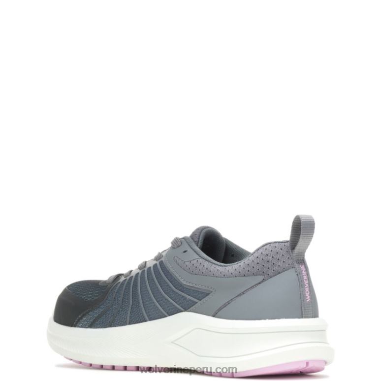 mujer L24N118 Wolverine gris acero tornillo de ventilación durashocks carbonmax zapato