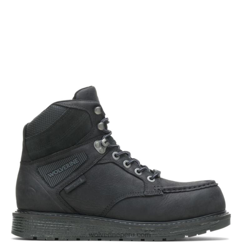 hombres L24N10 Wolverine negro botas de trabajo hellcat ultraspring moc toe wedge 6" carbonmax - Imagen 1