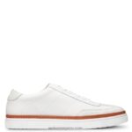 hombres L24N224 Wolverine cuero blanco/gamuza piedra tenis blvd court