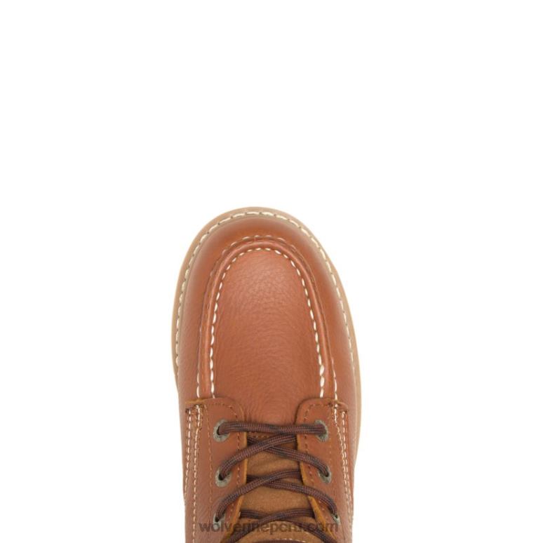 hombres L24N23 Wolverine broncearse bota de trabajo eh 6" con puntera de acero y moc-toe - Imagen 5
