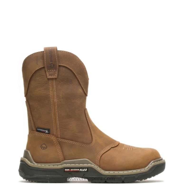 hombres L24N26 Wolverine marrón de verdad asaltante durashocks western carbonmax trabajo wellington - Imagen 1