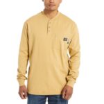 hombres L24N275 Wolverine caqui henley de manga larga fr - Imagen 2