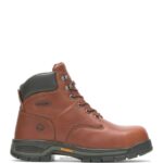hombres L24N29 Wolverine marrón bota de trabajo Harrison con cordones y punta de acero de 6"