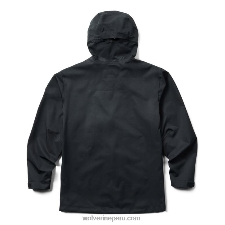 hombres L24N306 Wolverine negro capa de lluvia torrent 2.5l - Imagen 2