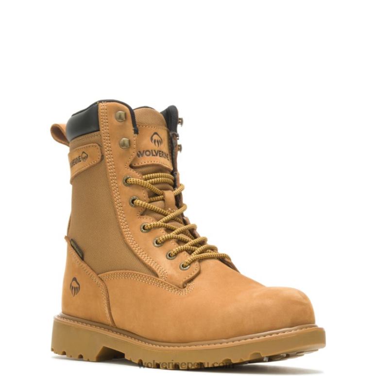 hombres L24N39 Wolverine trigo Bota de trabajo con punta de acero de 8" con aislamiento para mano de obra - Imagen 2