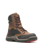 hombres L24N41 Wolverine marrón bota de trabajo raider durashocks de 8" carbonmax para servicio pesado - Imagen 2