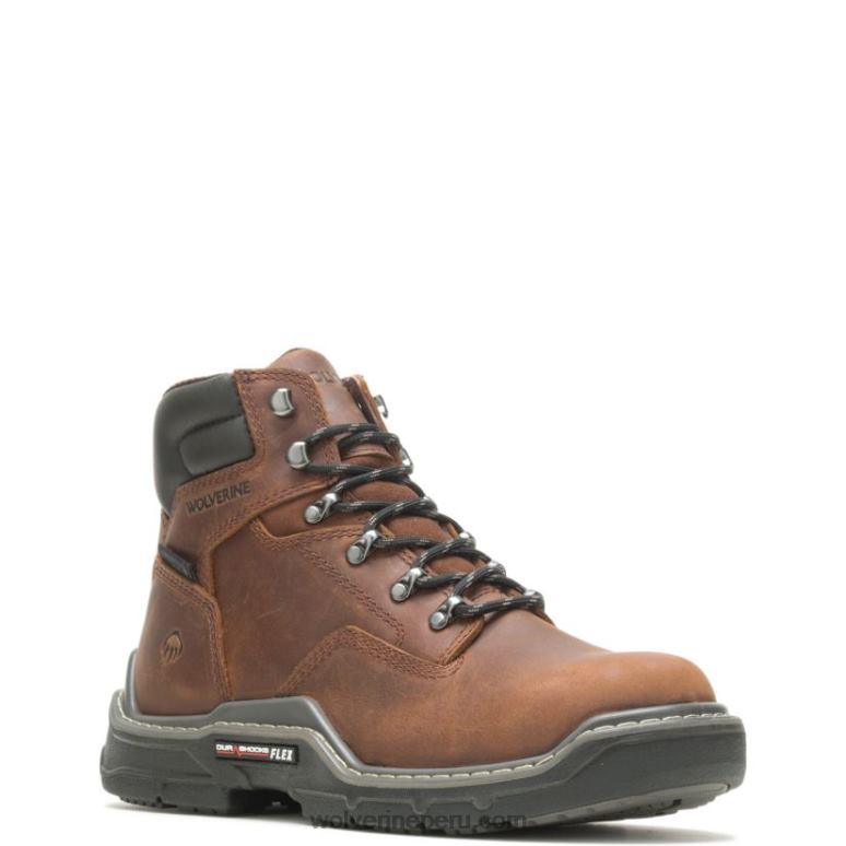 hombres L24N44 Wolverine maní bota de trabajo raider durashocks impermeable 6" carbonmax - Imagen 2