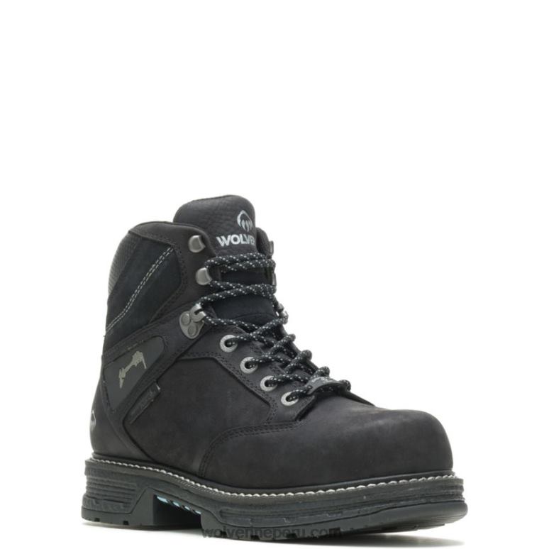hombres L24N5 Wolverine negro Bota de trabajo Metallica Scholars Collection Hellcat Ultraspring CarbonMax 6 - Imagen 2