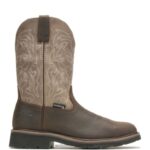 hombres L24N64 Wolverine topo/marrón botas de trabajo impermeables con puntera de acero rancher